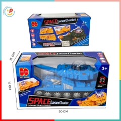 Đồ chơi xe tăng chạy pin có đèn nhạc xoay 360 độ 2840 đồ chơi trẻ em Peekaboo Toys