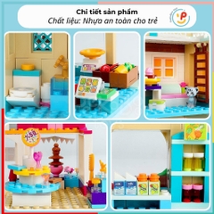 Bộ xếp hình cửa hàng bánh ngọt the Dream World 213 mảnh LX A456
