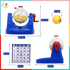 Lồng quay lô tô 90 số Bingo nhựa cao cấp 707-21