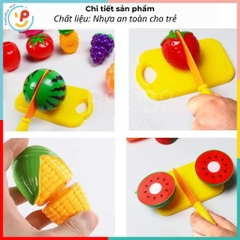 Đồ chơi cắt hoa quả rau củ trái cây cho bé tập nấu ăn đồ chơi trẻ em PeeKaPaw Toys