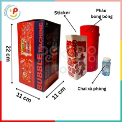 (Tết 2024) Máy tạo bong bóng dùng pin có nhạc đèn siêu đẹp