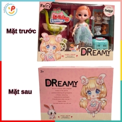 Đồ chơi Búp Bê xe đẩy và thú cưng Dreamy 6644 PeeKaPaw