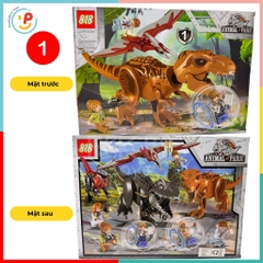 Trọn bộ Set 2 hộp lắp ráp Công viên Khủng Long Animal Park 86 - 93 mảnh ghép 82028