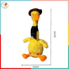 Vịt bông nhảy múa nhái giọng biết nói có dây sạc PeeKaPaw Toys
