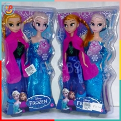 Vỉ 2 búp bê Elsa và Anna hoạt hình Frozen 100AK