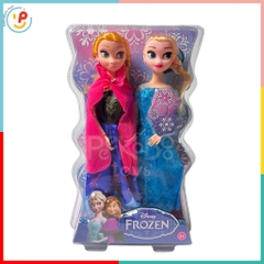 Vỉ 2 búp bê Elsa và Anna hoạt hình Frozen 100AK