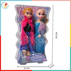 Vỉ 2 búp bê Elsa và Anna hoạt hình Frozen 100AK
