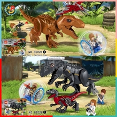Trọn bộ Set 2 hộp lắp ráp Công viên Khủng Long Animal Park 86 - 93 mảnh ghép 82028