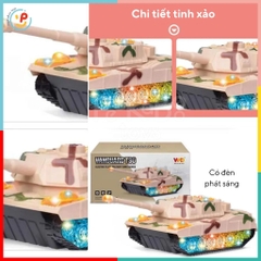 Đồ chơi Xe tăng dùng pin có ĐÈN và ÂM THANH cho bé 3039