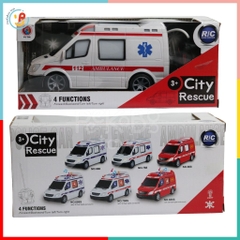 Xe cứu thương điều khiển từ xa cho bé có đèn 688