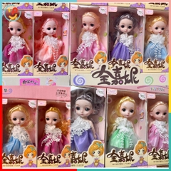 Búp bê công chúa mini cao 16 cm có khớp nhiều mẫu váy xinh 8886 PeeKaPaw Toys