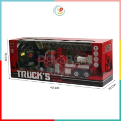 Xe cứu hỏa xe thang nâng điều khiển từ xa dùng pin