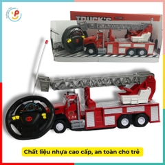 Xe cứu hỏa xe thang nâng điều khiển từ xa dùng pin
