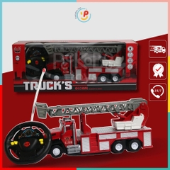 Xe cứu hỏa xe thang nâng điều khiển từ xa dùng pin