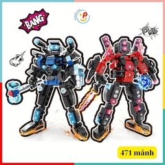 Trọn bộ Set 4 hộp xếp hình SKIBIDI TOILETMAN 2067 105 - 132 mảnh