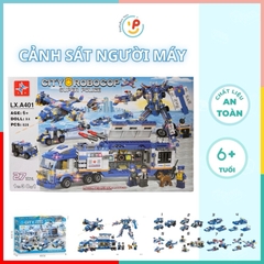 Bộ xếp hình City Robocop Super Police LX A401 828 mảnh
