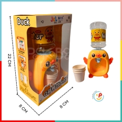 Đồ chơi bình nước để bàn 30cm hình con Vịt dễ thương kèm 3 ly giấy peekabootoys