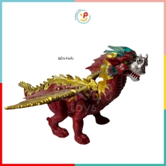Đồ chơi khủng long 2 đầu có âm thanh và đèn 897 PeeKaPaw Toys