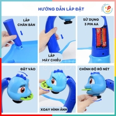 Bảng chiếu tập vẽ cho bé thông minh Projector Painting 6886 PeeKaPaw Toys