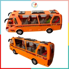 Đồ chơi Xe buýt dùng pin có đèn nhạc xoay 2609 peekabootoys