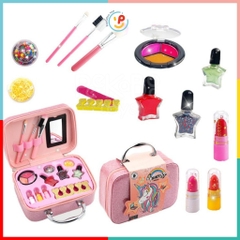 Vali đồ chơi Làm Đẹp Trang Điểm Make Up Sơn móng tay Princess Bling Bling cho bé B160