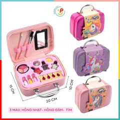 Vali đồ chơi Làm Đẹp Trang Điểm Make Up Sơn móng tay Princess Bling Bling cho bé B160