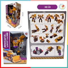 Hộp robot biến hình xe công trường cao cấp 625 xe bồn xe cẩu xe xúc xe ủi
