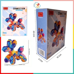 Đồ chơi xếp hình 3D hình chú chó nhiều màu 68552