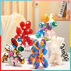 Đồ chơi xếp hình 3D hình chú chó nhiều màu 68552