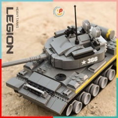 Đồ chơi xếp hình lắp ráp Xe tăng chiến đấu Super Legion 346 mảnh 3660 PeeKaPaw Toys