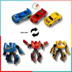 Đồ Chơi 3 Robot Biến Hình Thành Xe McQueen 339-36 PeeKaPaw Toys