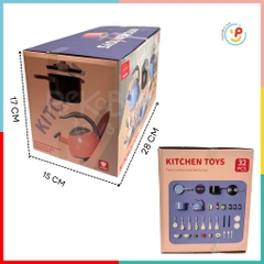 Đồ chơi nấu ăn 32 chi tiết dụng cụ nhà bếp chất liệu cao cấp 218-9 peekabootoys