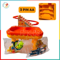 Đồ chơi hồ câu cá nam châm có cầu trượt chú vịt leo thang 7721 PeeKaPaw Toys
