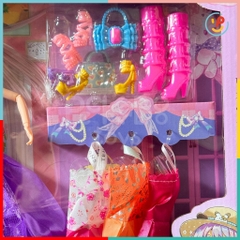 Búp bê công chúa có khớp và phụ kiện váy áo hộp lớn 52cm 86140