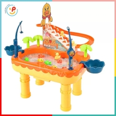 Đồ chơi hồ câu cá nam châm có cầu trượt chú vịt leo thang 7721 PeeKaPaw Toys