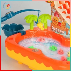 Đồ chơi hồ câu cá nam châm có cầu trượt chú vịt leo thang 7721 PeeKaPaw Toys