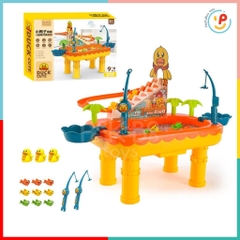 Đồ chơi hồ câu cá nam châm có cầu trượt chú vịt leo thang 7721 PeeKaPaw Toys