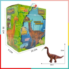 Đồ chơi Khủng long cổ dài ăn cỏ đẻ trứng CÓ ÂM THANH 6626 Rong Kai PeeKaPaw Toys