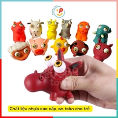 Đồ chơi thú nhựa dẻo bóp Mochi bouncy cao su silicon Sở Thú nhiều động vật