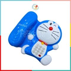 Bộ 3 món đàn organ đàn guitar điện thoại dùng pin CÓ ÂM THANH Doremon 1232
