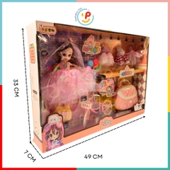 Hộp búp bê và phụ kiện dễ thương 49cm cho bé gái LH125