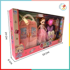 Hộp búp bê và phụ kiện dễ thương 53cm cho bé gái 896-157