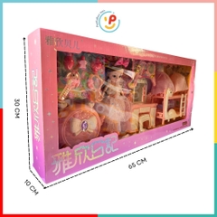 Hộp búp bê và phụ kiện dễ thương 65cm cho bé gái 998-21