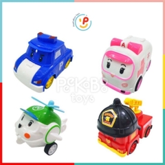 Hộp 4 xe Poli Robo Car chạy trớn 868-23 PeeKaPaw Toys