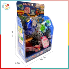Hộp 4 xe Poli Robo Car chạy trớn 868-23 PeeKaPaw Toys