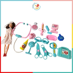(Hàng VN) Túi đồ chơi nhập vai bác sĩ có búp bê y tá 506