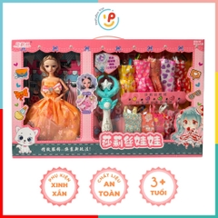 Hộp búp bê và phụ kiện dễ thương 53cm cho bé gái 636-56
