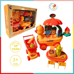 Đồ chơi xe kem Vịt Vàng xe đẩy siêu thị 328-50 Peekabootoys