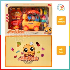 Đồ chơi xe kem Vịt Vàng xe đẩy siêu thị 328-50 Peekabootoys