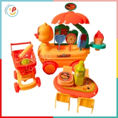 Đồ chơi xe kem Vịt Vàng xe đẩy siêu thị 328-50 Peekabootoys
